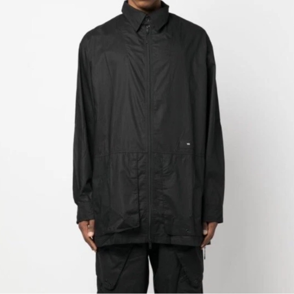 Men’s LARGE Adidas Y-3 Ripstop Overshirt Zip Top H63025 Black  NEW